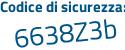 Il Codice di sicurezza è 67 continua con 35d8d il tutto attaccato senza spazi