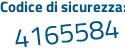 Il Codice di sicurezza è df34 segue b6a il tutto attaccato senza spazi