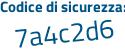 Il Codice di sicurezza è 5c poi 5639c il tutto attaccato senza spazi