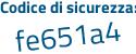 Il Codice di sicurezza è 15 segue d3d51 il tutto attaccato senza spazi