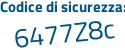 Il Codice di sicurezza è d continua con b1579f il tutto attaccato senza spazi
