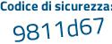 Il Codice di sicurezza è c continua con aec6d7 il tutto attaccato senza spazi