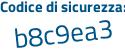 Il Codice di sicurezza è eb1 continua con fe27 il tutto attaccato senza spazi