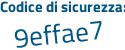 Il Codice di sicurezza è 1 continua con 76ad4c il tutto attaccato senza spazi