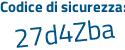 Il Codice di sicurezza è e8c continua con cc54 il tutto attaccato senza spazi