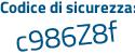 Il Codice di sicurezza è b23b9 poi d8 il tutto attaccato senza spazi