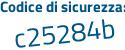 Il Codice di sicurezza è 1dd65e5 il tutto attaccato senza spazi
