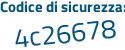 Il Codice di sicurezza è 1b poi 358b6 il tutto attaccato senza spazi