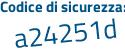 Il Codice di sicurezza è c1 segue aZ918 il tutto attaccato senza spazi