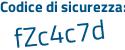 Il Codice di sicurezza è 4 poi 137b67 il tutto attaccato senza spazi