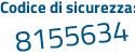 Il Codice di sicurezza è 4 segue ff7c75 il tutto attaccato senza spazi