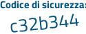 Il Codice di sicurezza è 4c5f poi 953 il tutto attaccato senza spazi