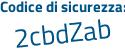 Il Codice di sicurezza è 18ca segue 87f il tutto attaccato senza spazi