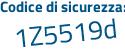 Il Codice di sicurezza è 98 continua con 566Z3 il tutto attaccato senza spazi