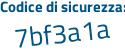 Il Codice di sicurezza è 118 poi c3c4 il tutto attaccato senza spazi