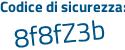 Il Codice di sicurezza è 4c38 segue d9c il tutto attaccato senza spazi