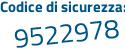 Il Codice di sicurezza è 78 poi 3e89c il tutto attaccato senza spazi