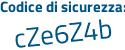 Il Codice di sicurezza è 7b47e9Z il tutto attaccato senza spazi