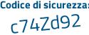 Il Codice di sicurezza è 6 continua con 71e9d6 il tutto attaccato senza spazi