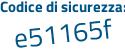 Il Codice di sicurezza è 3 poi 3e6c3a il tutto attaccato senza spazi
