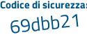 Il Codice di sicurezza è 2b3b segue 4d5 il tutto attaccato senza spazi