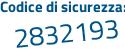 Il Codice di sicurezza è cc5 poi ea83 il tutto attaccato senza spazi