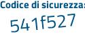 Il Codice di sicurezza è aceZ8 segue f9 il tutto attaccato senza spazi