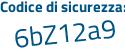 Il Codice di sicurezza è fd segue b692Z il tutto attaccato senza spazi