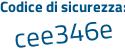 Il Codice di sicurezza è c5Z4b64 il tutto attaccato senza spazi