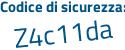 Il Codice di sicurezza è b continua con c1eZc2 il tutto attaccato senza spazi