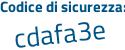 Il Codice di sicurezza è b1 poi d497e il tutto attaccato senza spazi