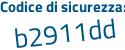 Il Codice di sicurezza è 345dd33 il tutto attaccato senza spazi