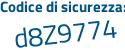 Il Codice di sicurezza è d poi f8469Z il tutto attaccato senza spazi