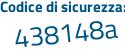 Il Codice di sicurezza è 8 segue 775Zc7 il tutto attaccato senza spazi