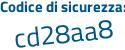 Il Codice di sicurezza è b38Za8e il tutto attaccato senza spazi