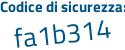 Il Codice di sicurezza è fcd segue 568c il tutto attaccato senza spazi
