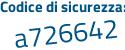 Il Codice di sicurezza è 477931d il tutto attaccato senza spazi