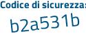 Il Codice di sicurezza è 289d segue 4f5 il tutto attaccato senza spazi