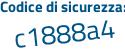 Il Codice di sicurezza è f continua con 7aed13 il tutto attaccato senza spazi