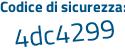 Il Codice di sicurezza è 2 segue 7ce3b5 il tutto attaccato senza spazi