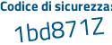 Il Codice di sicurezza è ZbeZ578 il tutto attaccato senza spazi