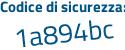 Il Codice di sicurezza è bcZ57e9 il tutto attaccato senza spazi