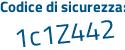 Il Codice di sicurezza è 2 segue d5Z238 il tutto attaccato senza spazi
