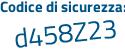 Il Codice di sicurezza è 91df segue 99e il tutto attaccato senza spazi