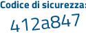 Il Codice di sicurezza è 66d8d82 il tutto attaccato senza spazi