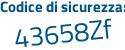 Il Codice di sicurezza è cbe continua con eZ61 il tutto attaccato senza spazi