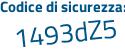 Il Codice di sicurezza è e8149 continua con 51 il tutto attaccato senza spazi