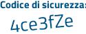 Il Codice di sicurezza è 49d2 continua con 8f9 il tutto attaccato senza spazi