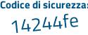 Il Codice di sicurezza è b218aZ9 il tutto attaccato senza spazi