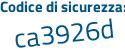 Il Codice di sicurezza è f segue 44bba7 il tutto attaccato senza spazi